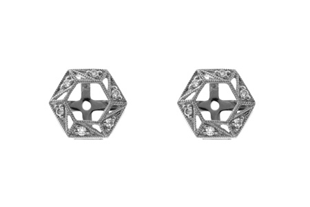 M000-35648: EARRING JACKETS .08 TW (FOR 0.50-1.00 CT TW STUDS)