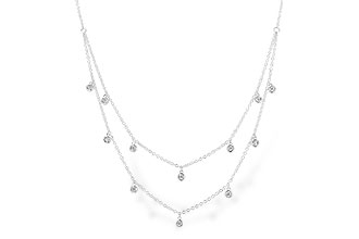 M273-92075: NECKLACE .22 TW (18 INCHES)