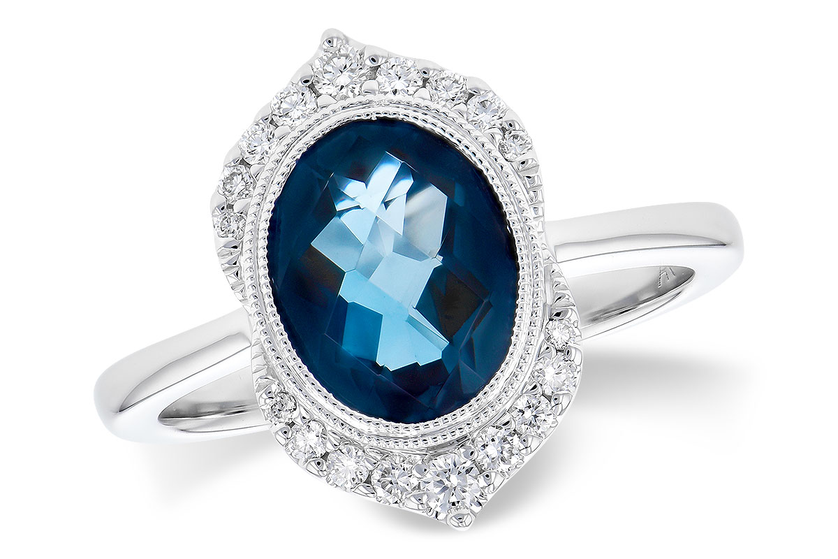 A273-07512: LDS RG 1.86 LONDON BLUE TOPAZ 2.00 TGW