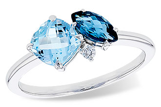 A273-92949: LDS RG 1.49 TW BLUE TOPAZ 1.52 TGW