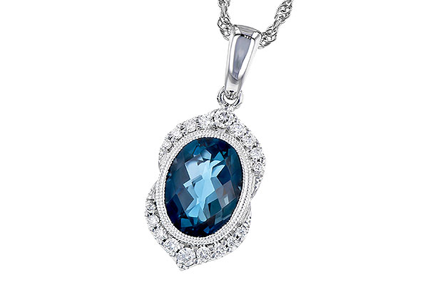 C273-08430: NECK 1.96 LONDON BLUE TOPAZ 2.10 TGW