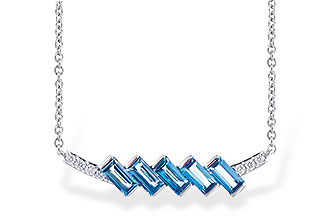 E273-07521: NECK .75 LONDON BLUE TOPAZ .80 TGW