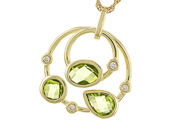 E274-82012: NECKLACE 2.20 PERIDOT 2.26 TGW