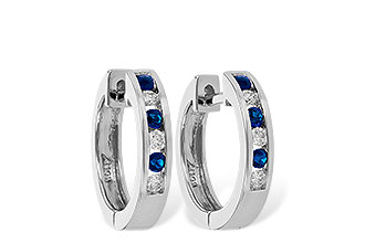 F001-21094: EARRINGS .16 SAPP .26 TGW