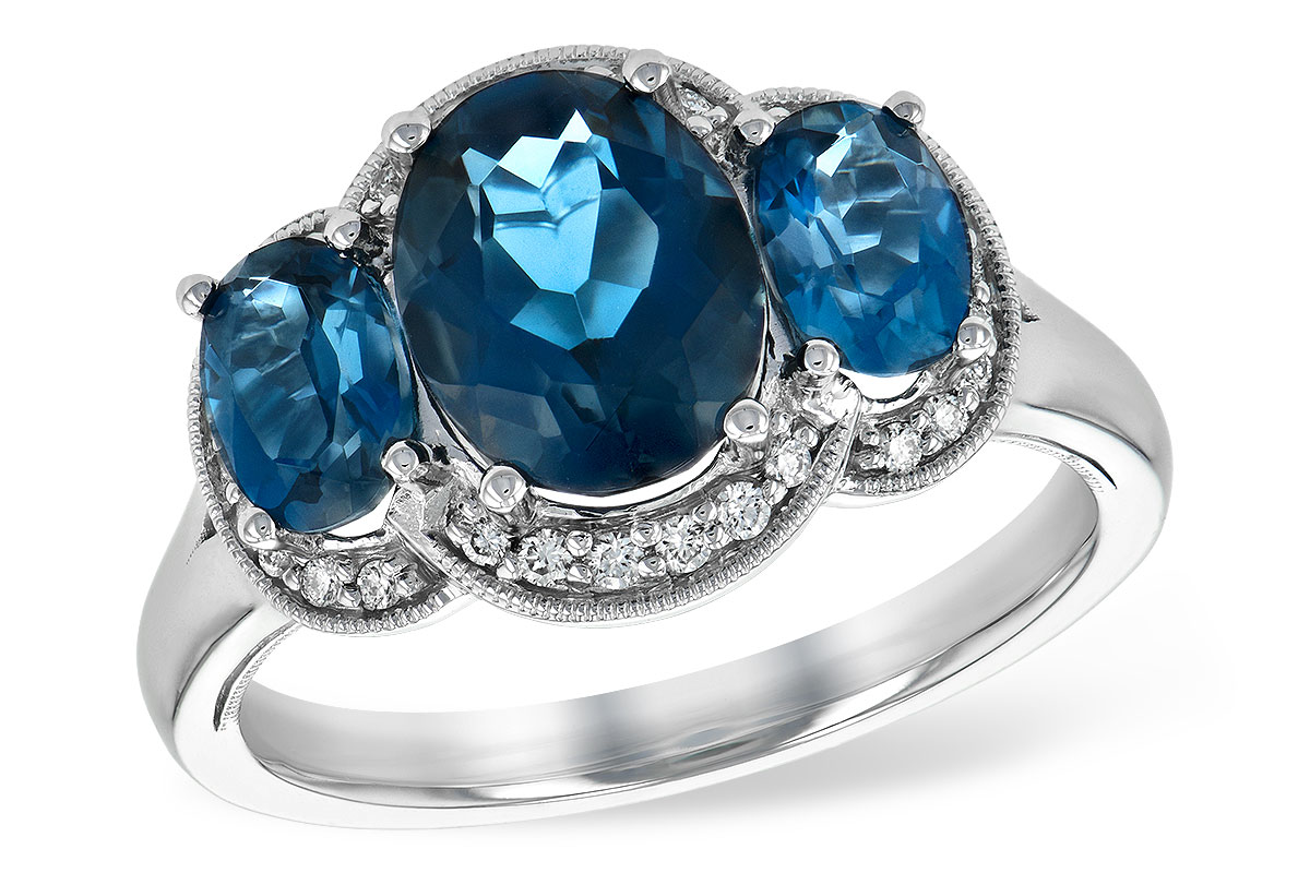 H189-42930: LDS RG 4.20 BLUE TOPAZ 4.33 TGW