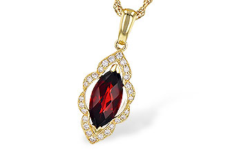 H273-07466: NECK 1.25 GARNET 1.36 TGW