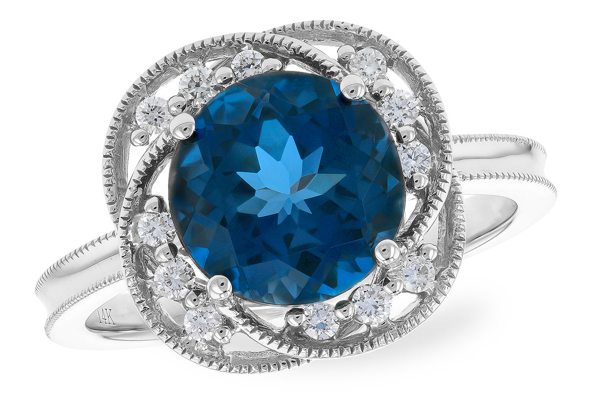 H273-93893: LDS RG 2.90 LONDON BLUE TOPAZ 3.05 TGW (9MM LBT)