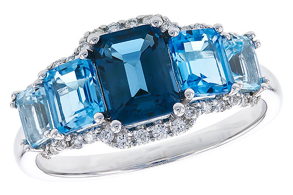 K273-93893: LDS RG 2.15 TW BLUE TOPAZ 2.30 TGW