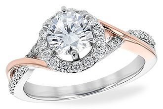 M189-43839: LDS SEMI DIA RG .31 TW (WG RG/ROSE TRIM)