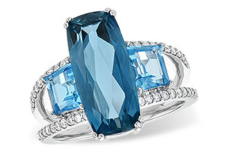 M190-32948: LDS RG 6.40 TW BLUE TOPAZ 6.67 TGW