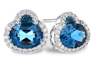 M273-06575: EARR 2.60 TW LONDON BLUE TOPAZ 2.81 TGW